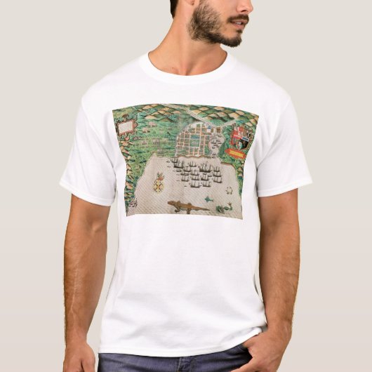 サンティアゴ、カーボベルデ共和国、1589 2 Tシャツ (正面)