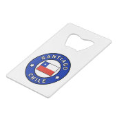 サンティアゴ・チリ クレジットカード栓抜き (正面アングル)