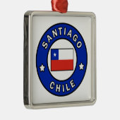サンティアゴ・チリ メタルオーナメント (右)