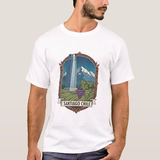 サンティアゴ チリ Tシャツ (正面)