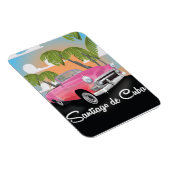 サンティアゴ・デ・キューバヴィンテージ休暇旅行ポスター。 マグネット (右側)