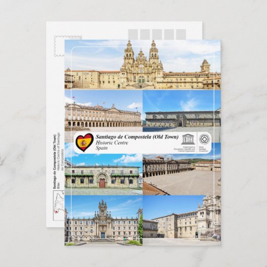 サンティアゴ・デ・コンポステラのユネスコ歴史地区 ポストカード (正面/裏面)