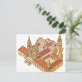 サンティアゴ・デ・コンポステラ大聖堂。スペイン ポストカード (スタンド正面)