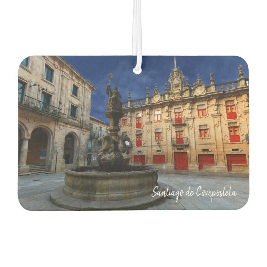 サンティアゴ・デ・コンポステラ – スペイン実在共和国 カーエアーフレッシュナー (正面)