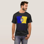 サンティアゴ・デ・チリの旗 Tシャツ (正面フル)