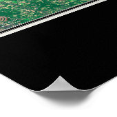 サンティクーパーレイクスサウスカロライナ衛星地図 ポスター (角)