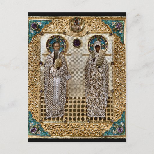 サンティズバジルとパラスケヴァ ポストカード (正面)
