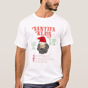 サンティファ・クロースがサンタ・クラウス・クリスマス・アンチ・マル Tシャツ