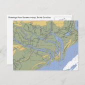 サンティー湿地SCグラフ航海のはがき ポストカード (正面/裏面)