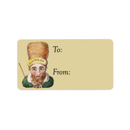 サンテクロースヴィンテージギフトラベル ラベル (正面)