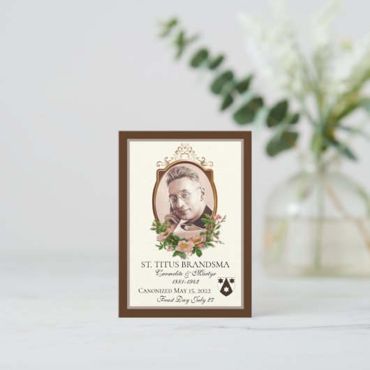 サンテトゥスブランスマ列聖記念会 プレイスカード (スタンド正面)