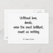 サンテリーズ引用文 ポストカード (正面/裏面)