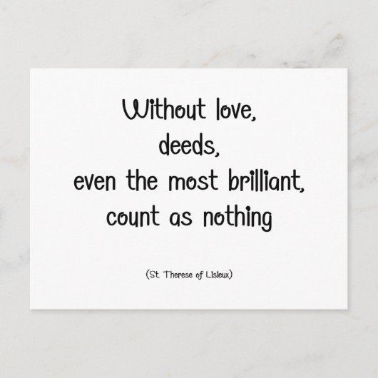 サンテリーズ引用文 ポストカード (正面)