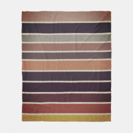 サンテルモストライプの フリースブランケット