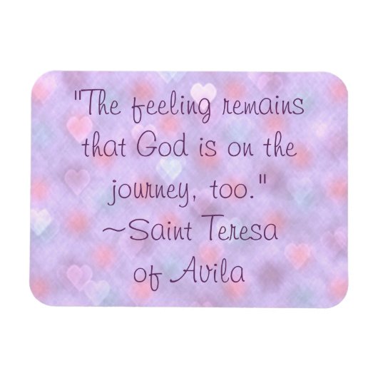 サンテレサゴッドオンジャーニー引用文マグネット マグネット (横)