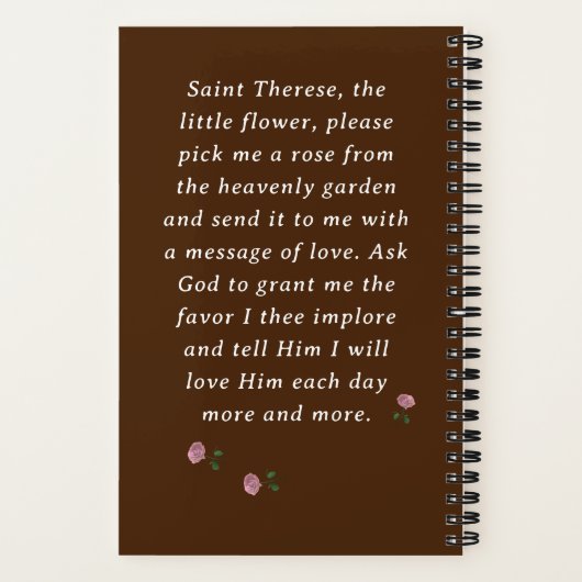 サンテレーカトリック祈りの言葉誌 ノートブック (裏面)