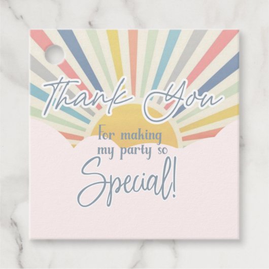 サンテーマ、レインボーパーティー、サンシャインビーフビットバッグ フェイバータグ (正面)