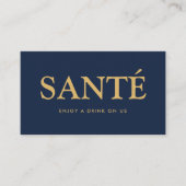 **サンテ** フリー飲み物チケット エンクロージャーカード (正面)