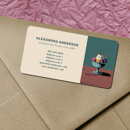 サンデアイスクリームパーラー差出人住所ラベル ラベル