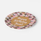 サンデアイスクリーム誕生日 ペーパープレート (アングル)