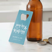 サンディつま先の塩辛いキス宛先の結婚式の好意 クレジットカード栓抜き