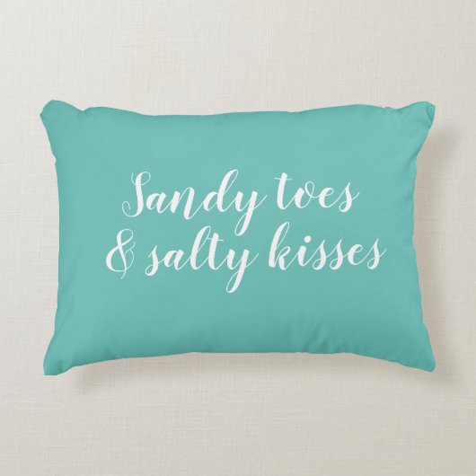 サンディのつま先と塩辛いキスアクセント枕 アクセントクッション (正面)
