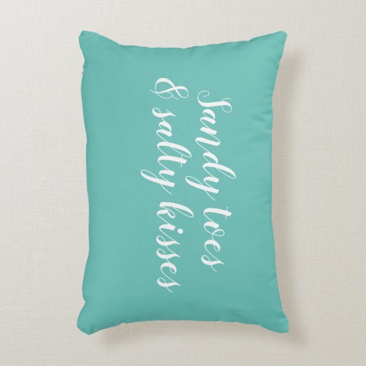 サンディのつま先と塩辛いキスアクセント枕 アクセントクッション (正面(垂直))