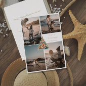 サンディのスマイル4ビーチワイクリスマスのための喜び 箔シーズンカード