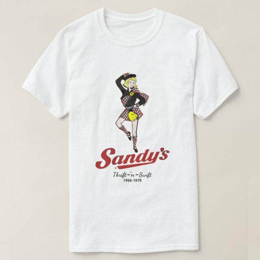 サンディのドライブイン Tシャツ (デザイン正面)