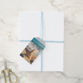 サンディのヒトデビーチ写真誕生日 ギフトタグ (より糸付き)