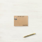 サンディのビーチパーソナライズされたTo-Doリスト ポストイット (デスク上)