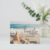 サンディのビーチ写真ありがとう ポストカード (スタンド正面)