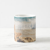 サンディのビーチ写真 コーヒーマグカップ (中央)