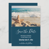 サンディのビーチ写真 セーブザデート (正面/裏面)