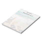 サンディのビーチ写真 ノートパッド (回転)