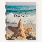サンディのビーチ写真 ノートブック (正面)