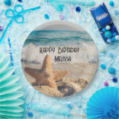 サンディのビーチ写真 ペーパープレート (パーティー)