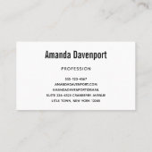 サンディのビーチ写真 名刺 (裏面)