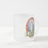 サンディのホックの灯台 フロストグラスマグカップ (正面右)