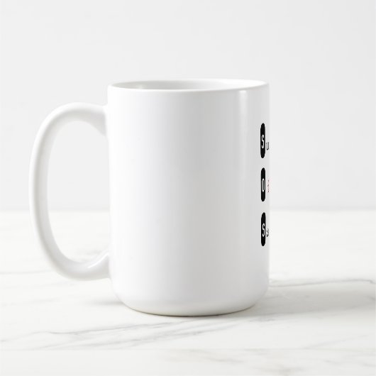 サンディのマグの生存者 コーヒーマグカップ (左)