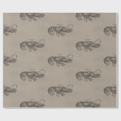 サンディの大きいロブスター ラッピングペーパー (フラット)