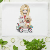 サンディの大切な貨物台所タオル キッチンタオル (折り畳み)