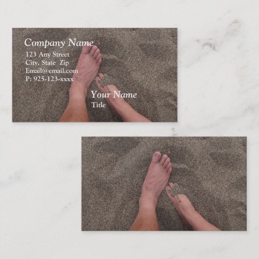 サンディの足の名刺 名刺 (正面/裏面)