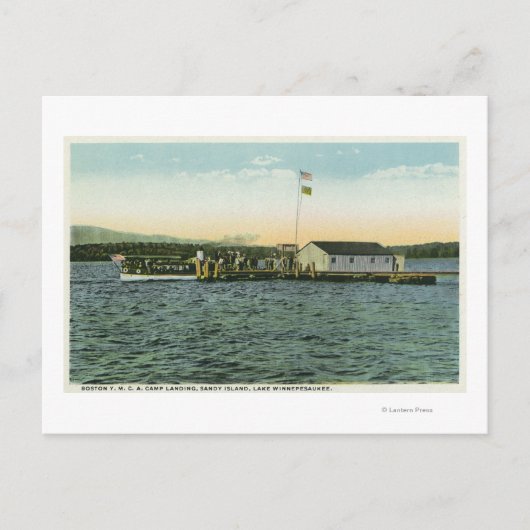 サンディアイランドボストンYMCAキャンプランディングビュー ポストカード (正面)