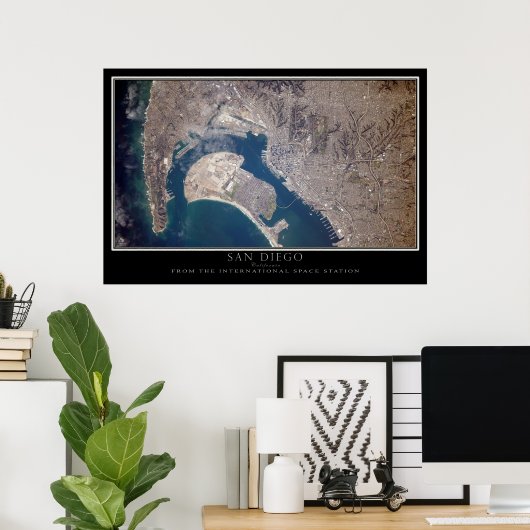 サンディエゴが宇宙局のポスターから見た ポスター (ホームオフィス)