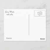 サンディエゴでのクジラのジャンプ ポストカード (裏面)