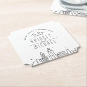 サンディエゴでの愛 | シティスカイラインウェルカム ペーパーコースター (アングル)