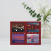 サンディエゴとサンフランシスコの空 ポストカード (スタンド正面)