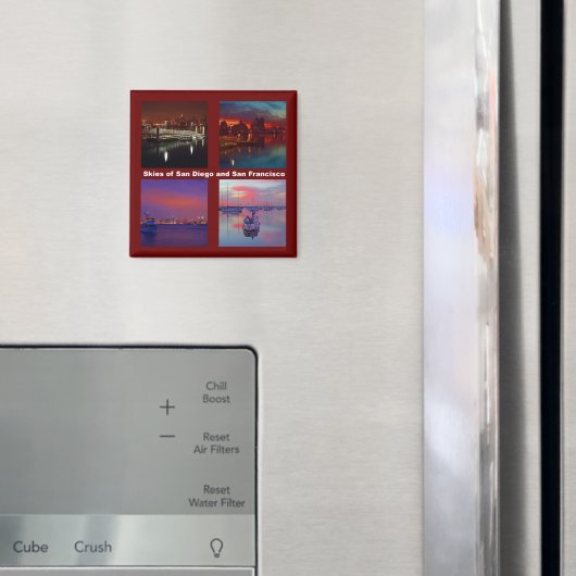 サンディエゴとサンフランシスコの空 マグネット (インサイチュ (冷蔵庫))