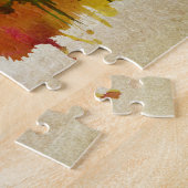 サンディエゴのカリフォルニア|の水彩画都市スカイライン ジグソーパズル (側面)